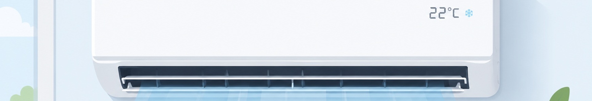 Banner mit Klimaanlage.